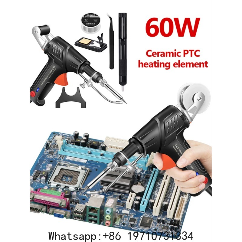 Industrial Heated Laser Welding Tool - 60W Soldering Iron Set Internally Heated