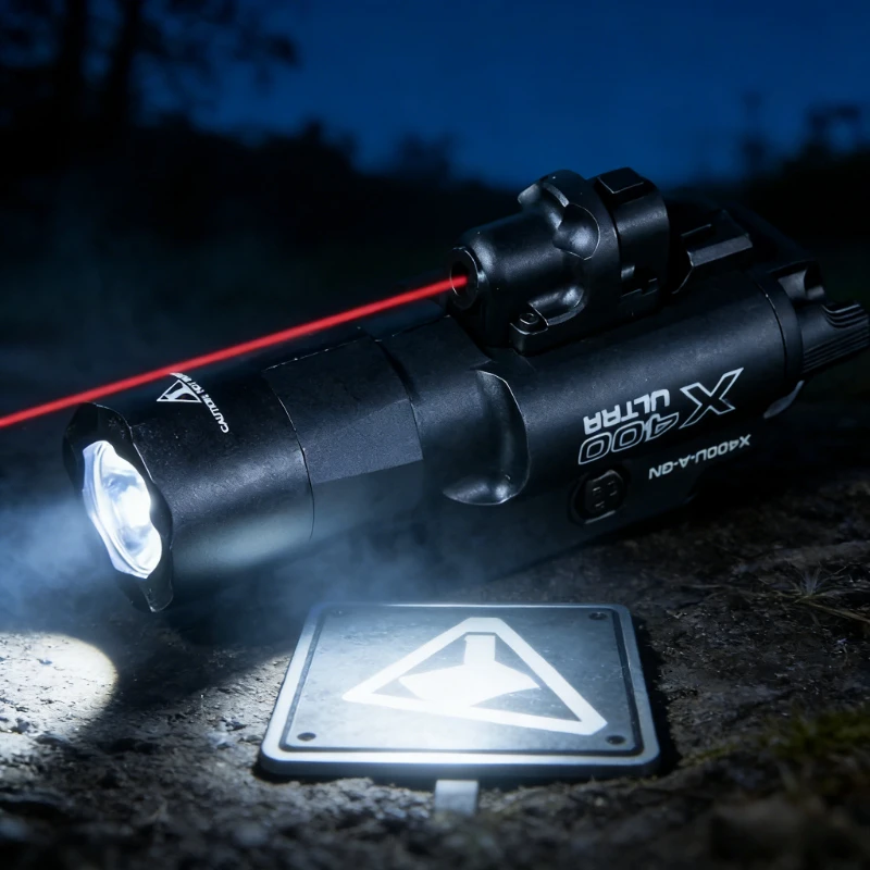 Industrial Laser Gun - 2-in-1 X400U Laser Pointer High-intensity Flashlight: