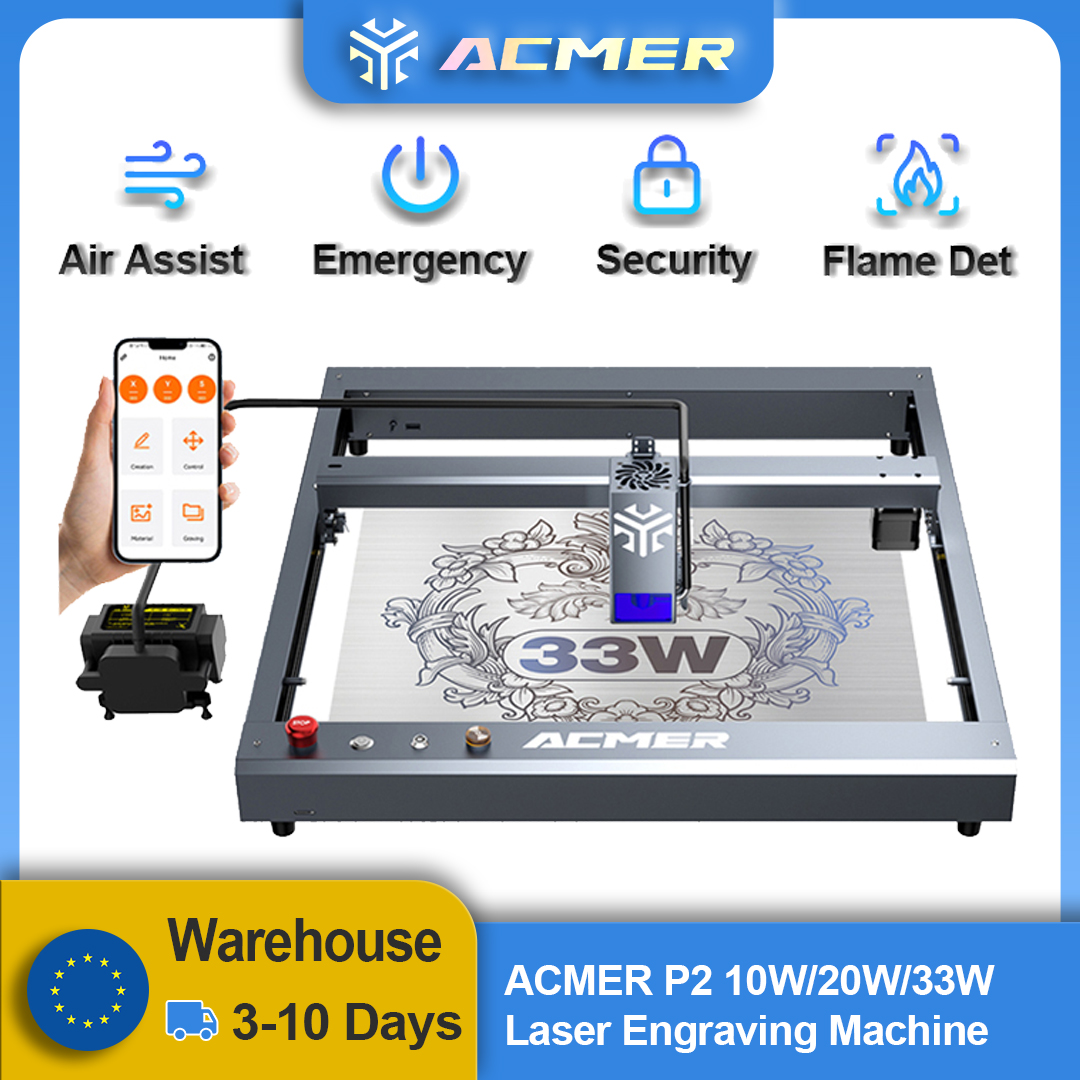 Industrial Handheld Laser Engraver - ACMER P2 Laser Engraver 33W 20W