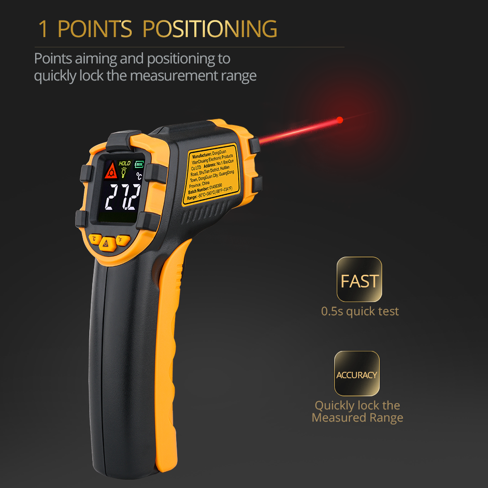 LCD Laser Meter Digital Infrar - مراجعة Industrial Laser Temperature وسعره