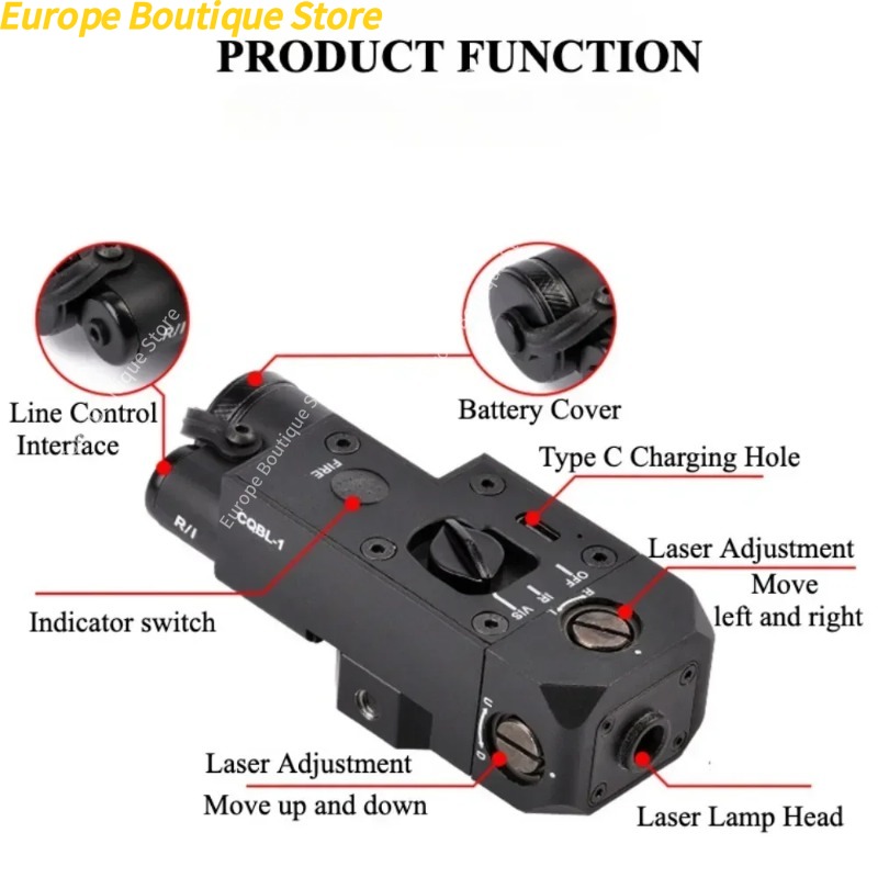 WADSN CQBL Metal IR Gear Red D - مراجعة Industrial Laser Gun وسعره