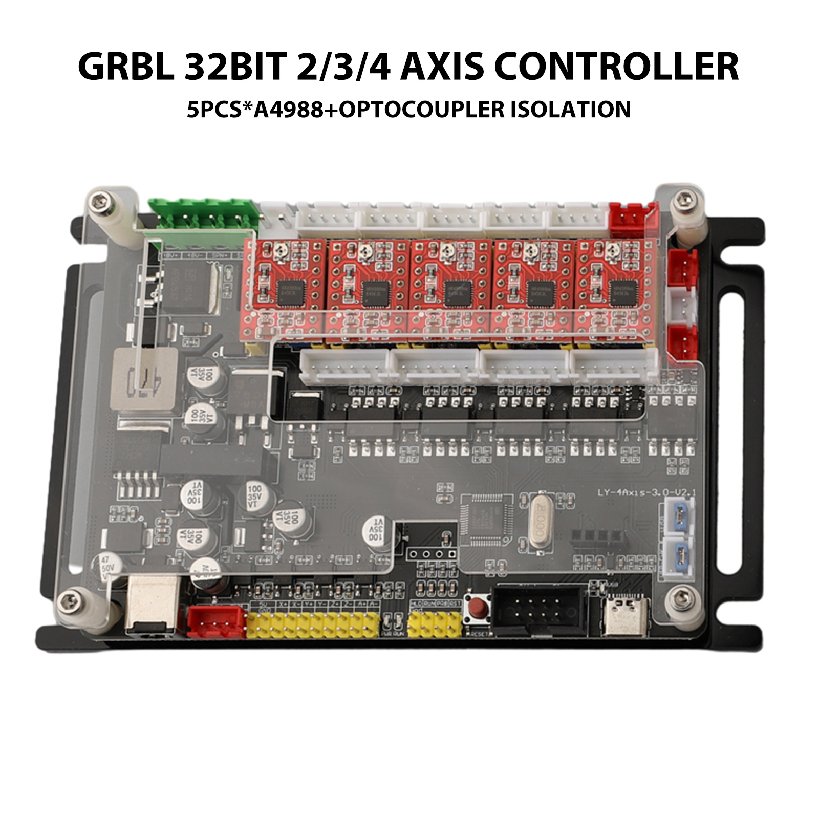 For GRBL 1.1F 4-Axis Stepper M - مراجعة Controller Grbl Board وسعره