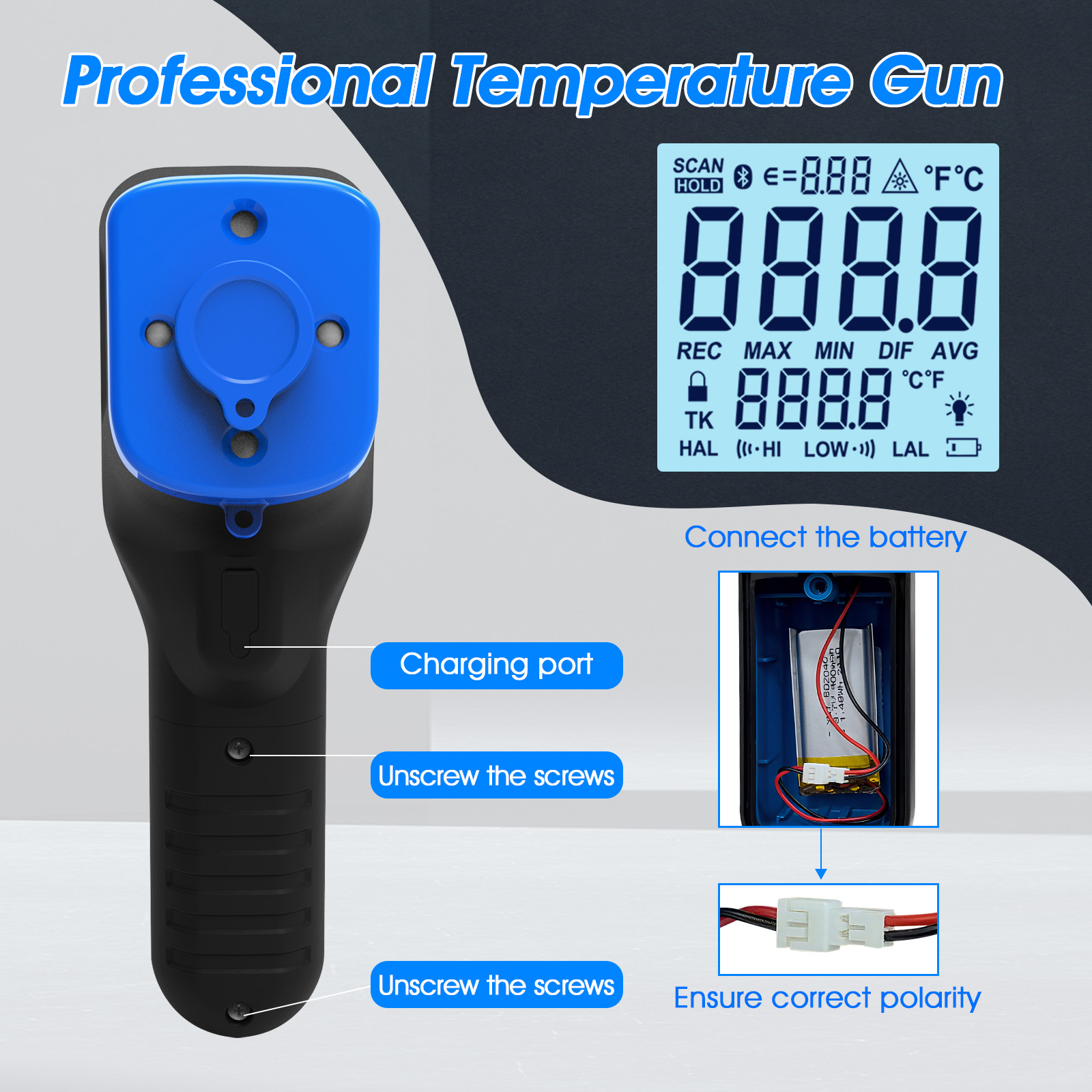 1600B-APP Infrared Thermometer - مراجعة Industrial Laser Gun وسعره