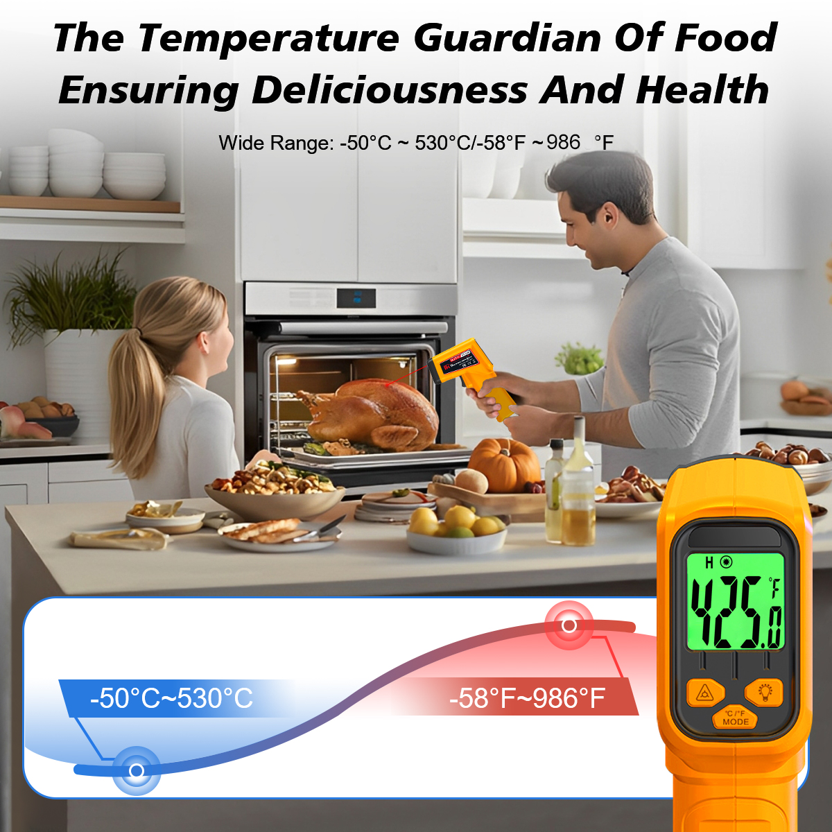 NJTY Infrared Thermometer Lase - مراجعة Industrial Laser Temperature وسعره