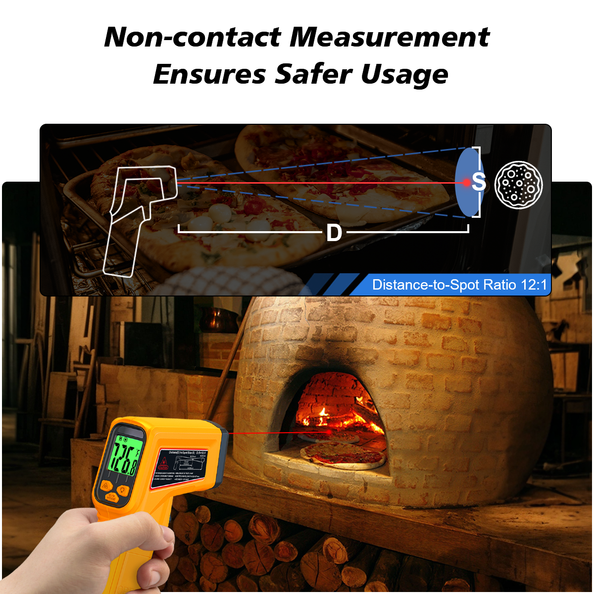 NJTY Infrared Thermometer Lase - مراجعة Industrial Laser Temperature وسعره