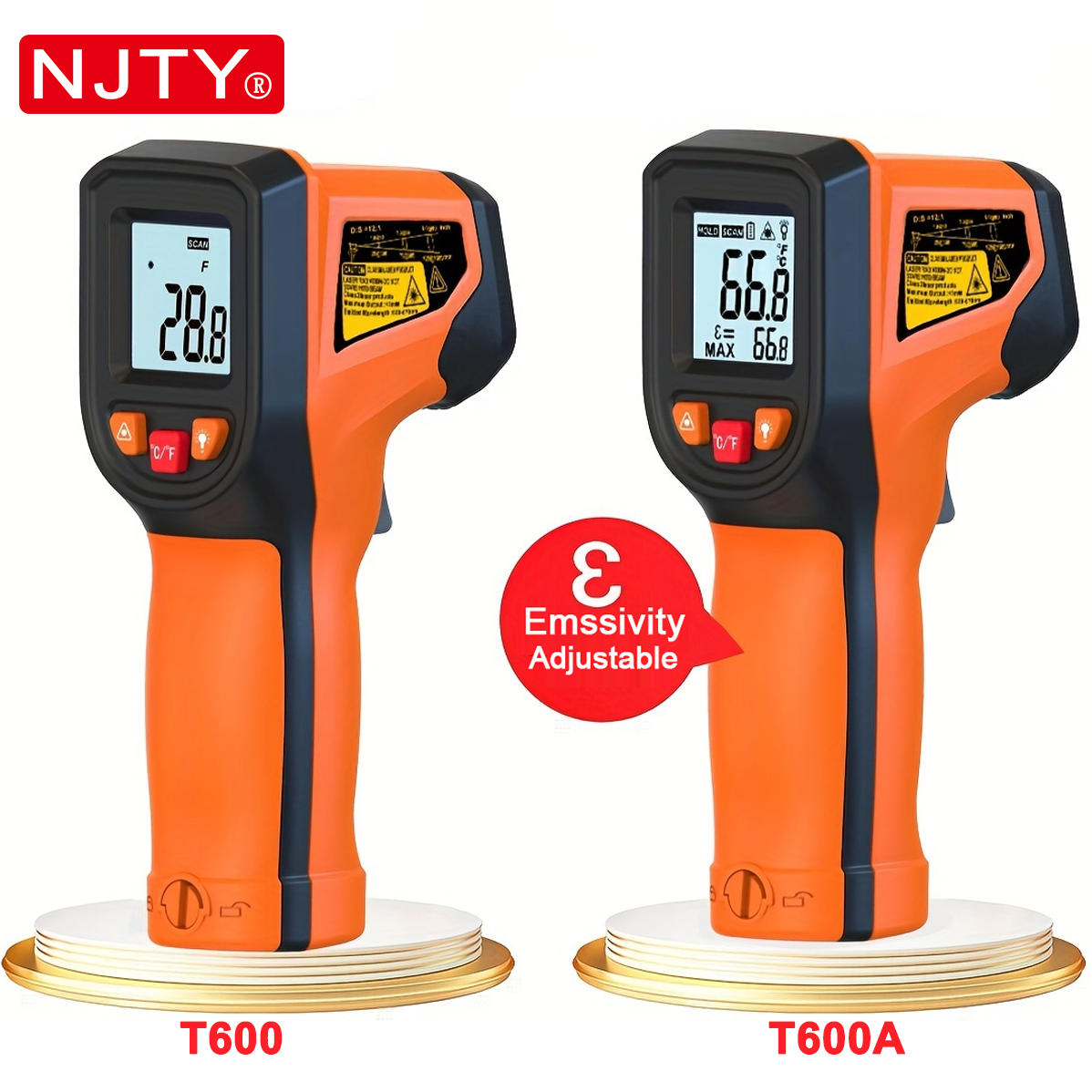 NJTY T600T600A Laser Temperatu - مراجعة Industrial Laser Temperature وسعره