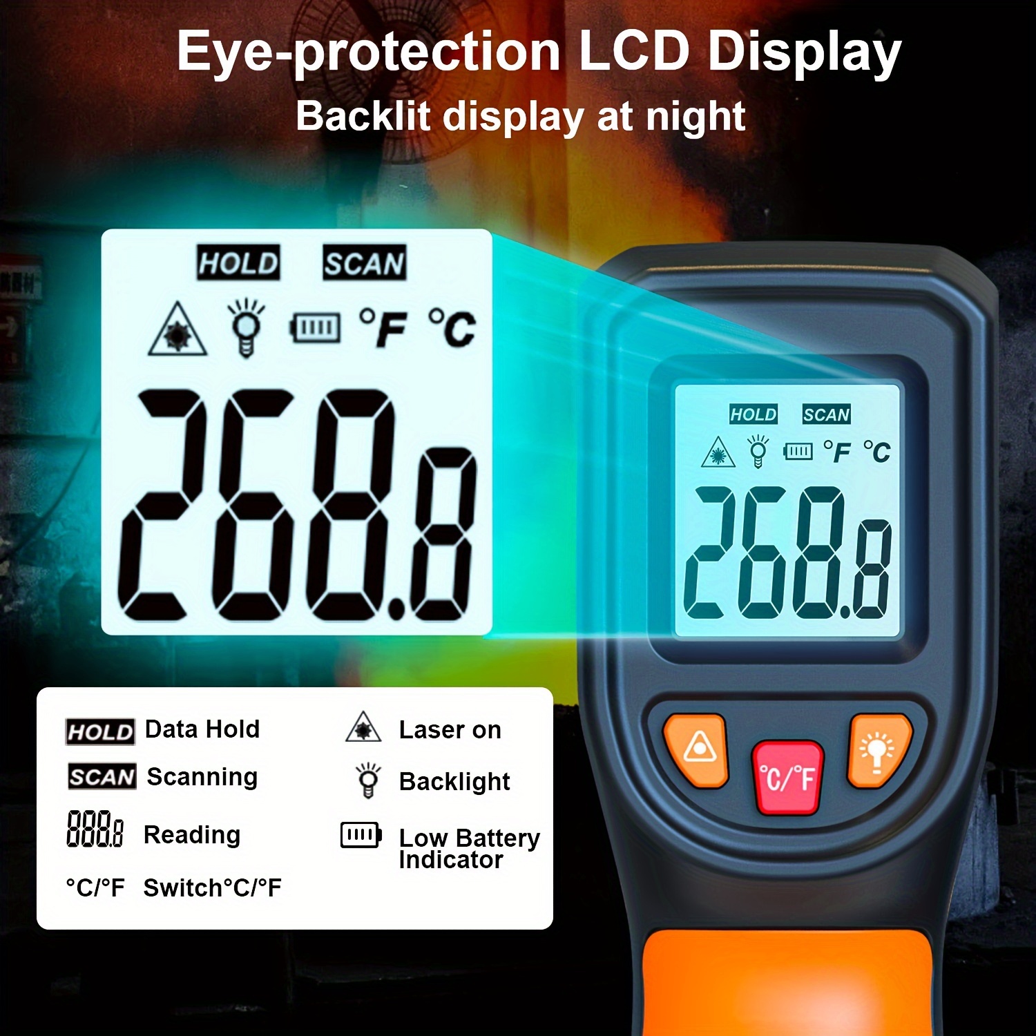 NJTY T600T600A Laser Temperatu - مراجعة Industrial Laser Temperature وسعره
