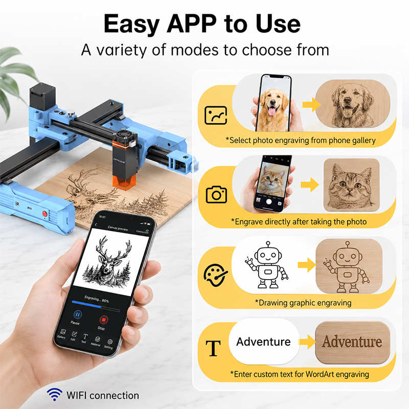 Artilume D2 2.5/6W Foldable La - مراجعة Industrial Handheld Laser Engraver وسعره