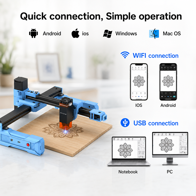 Artilume D2 2.5/6W Foldable La - مراجعة Industrial Handheld Laser Engraver وسعره