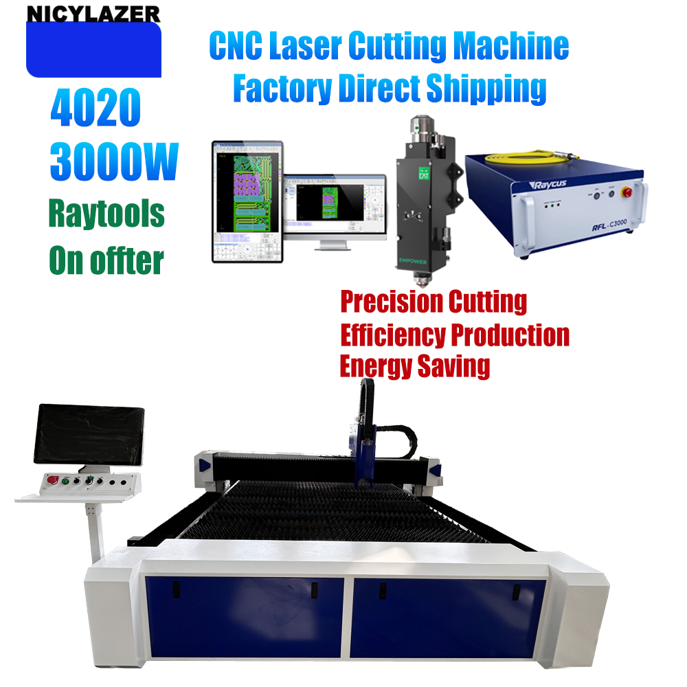 NICYLAZER CNC 3000W 4020 Fiber - مراجعة Industrial Laser Cutter For Metal وسعره
