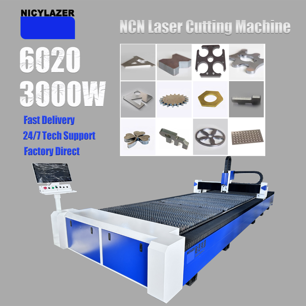CNC 3000W 6020 Fiber Laser Cut - مراجعة Industrial Laser Cutter For Metal وسعره