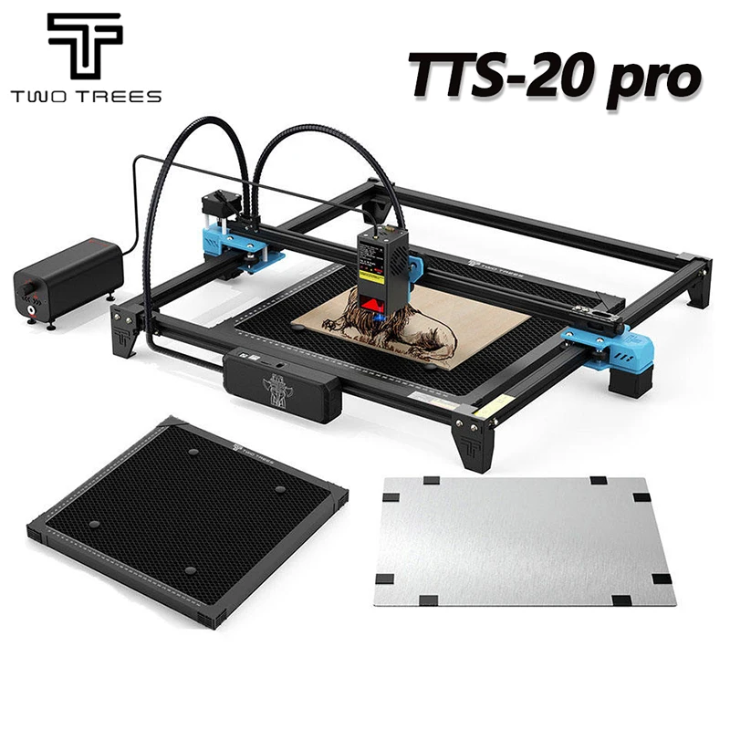 TWO TREES TTS pro 20W Desktop  - مراجعة Industrial Grade Laser Engraver وسعره