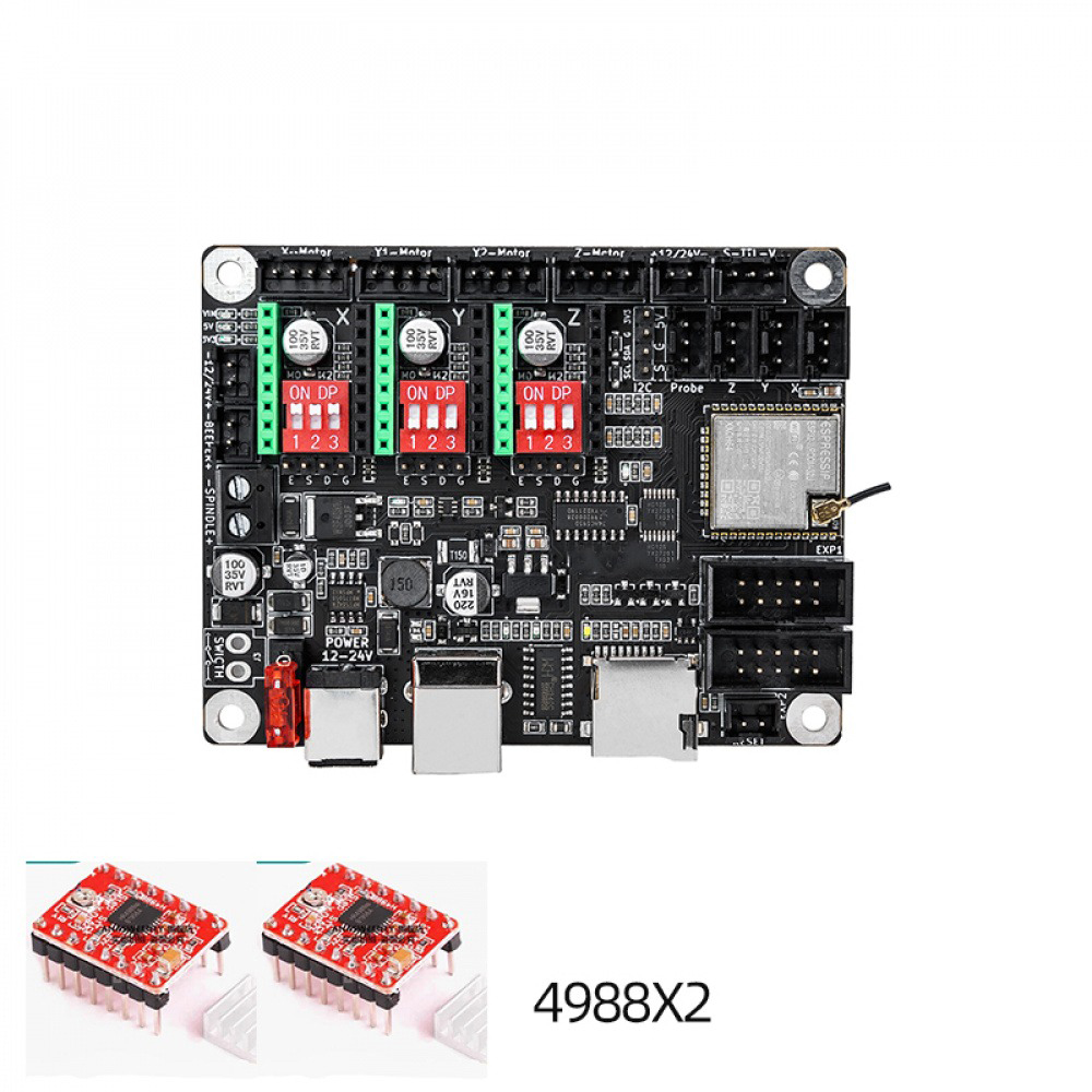 12V/24V Small DIY Laser Engrav - مراجعة Controller Grbl Board وسعره