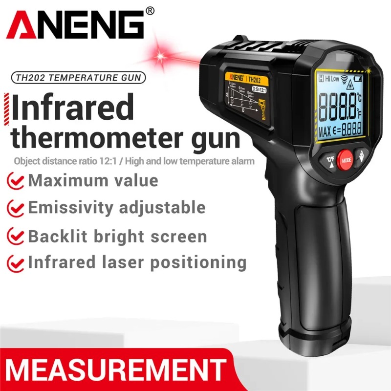 ANENG TH202 Industrial Handhel - مراجعة Industrial Laser Temperature وسعره
