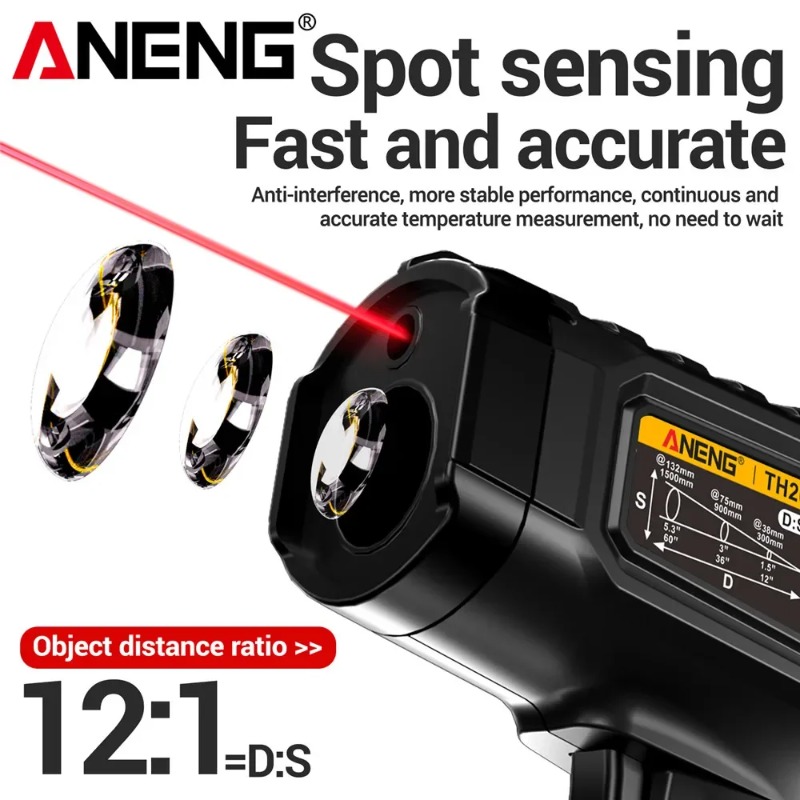 ANENG TH202 Industrial Handhel - مراجعة Industrial Laser Temperature وسعره
