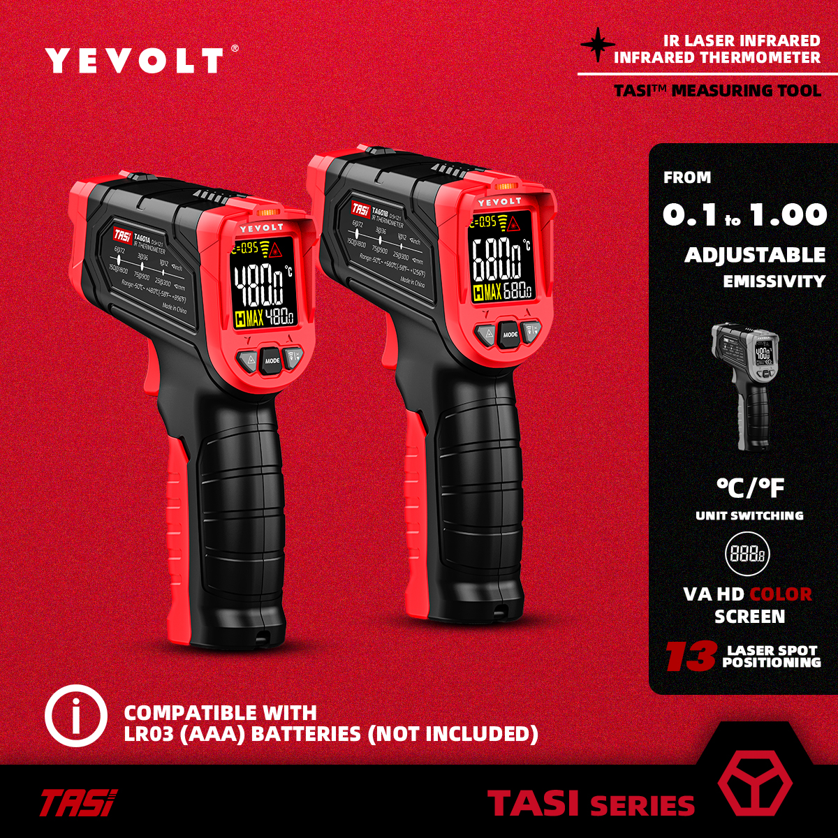 YEVOLT TA601 Series Digital In - مراجعة Industrial Laser Gun وسعره