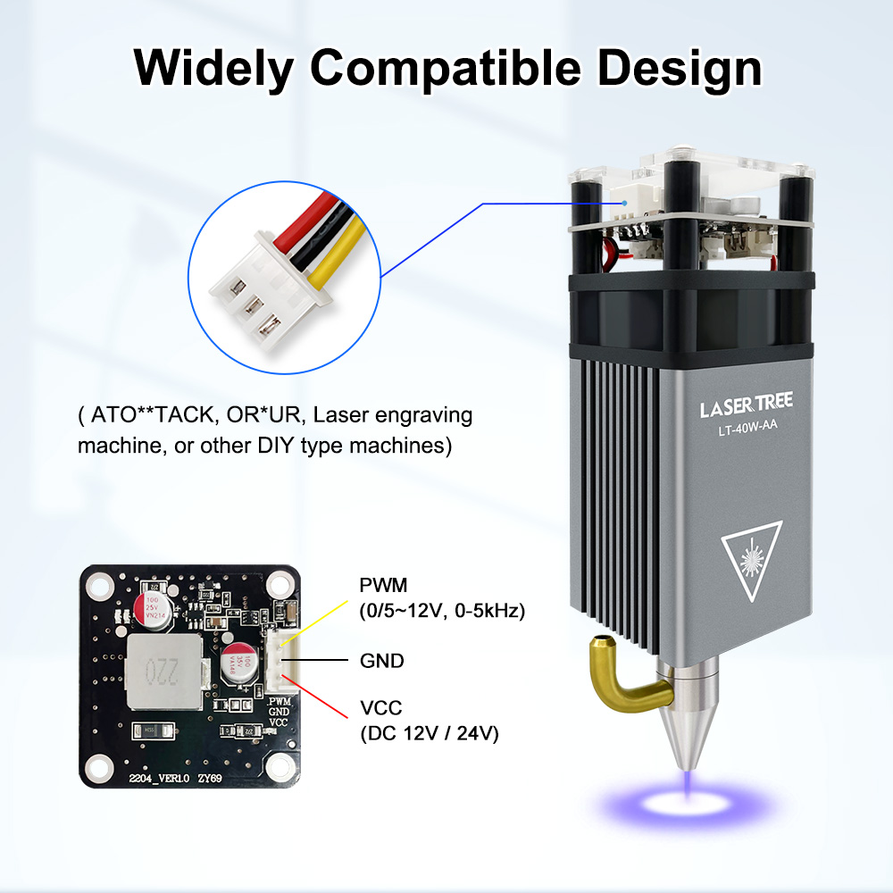 LASER TREE 5W Laser Module wit - مراجعة Industrial Handheld Laser Engraver وسعره