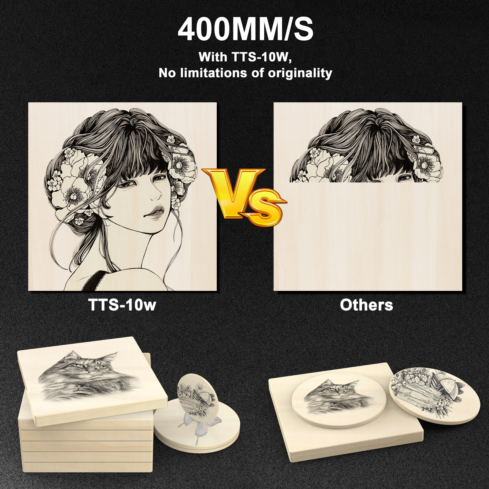 TWOTREES TTS-10 Pro Laser Engr - مراجعة Industrial Handheld Laser Engraver وسعره