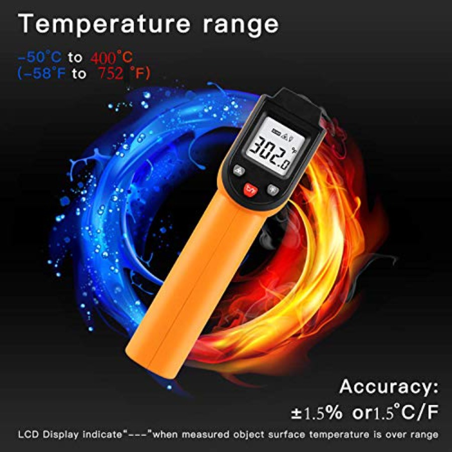 Laser Infrared Thermometer Non - مراجعة Industrial Laser Temperature وسعره