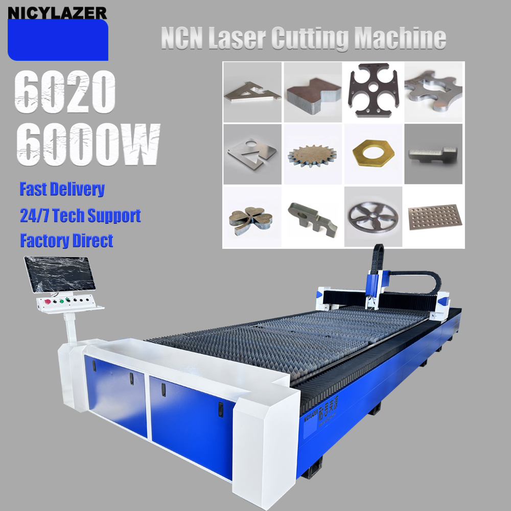 CNC 6000W 6020 Fiber Laser Cut - مراجعة Industrial Laser Cutter For Metal وسعره