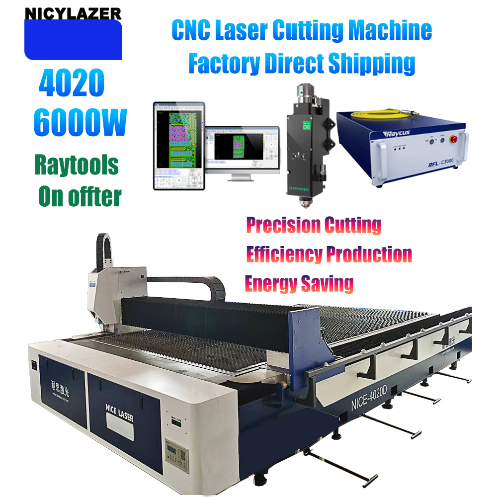 NICYLAZER CNC 6000W 4020 Fiber - مراجعة Industrial Laser Cutter For Metal وسعره