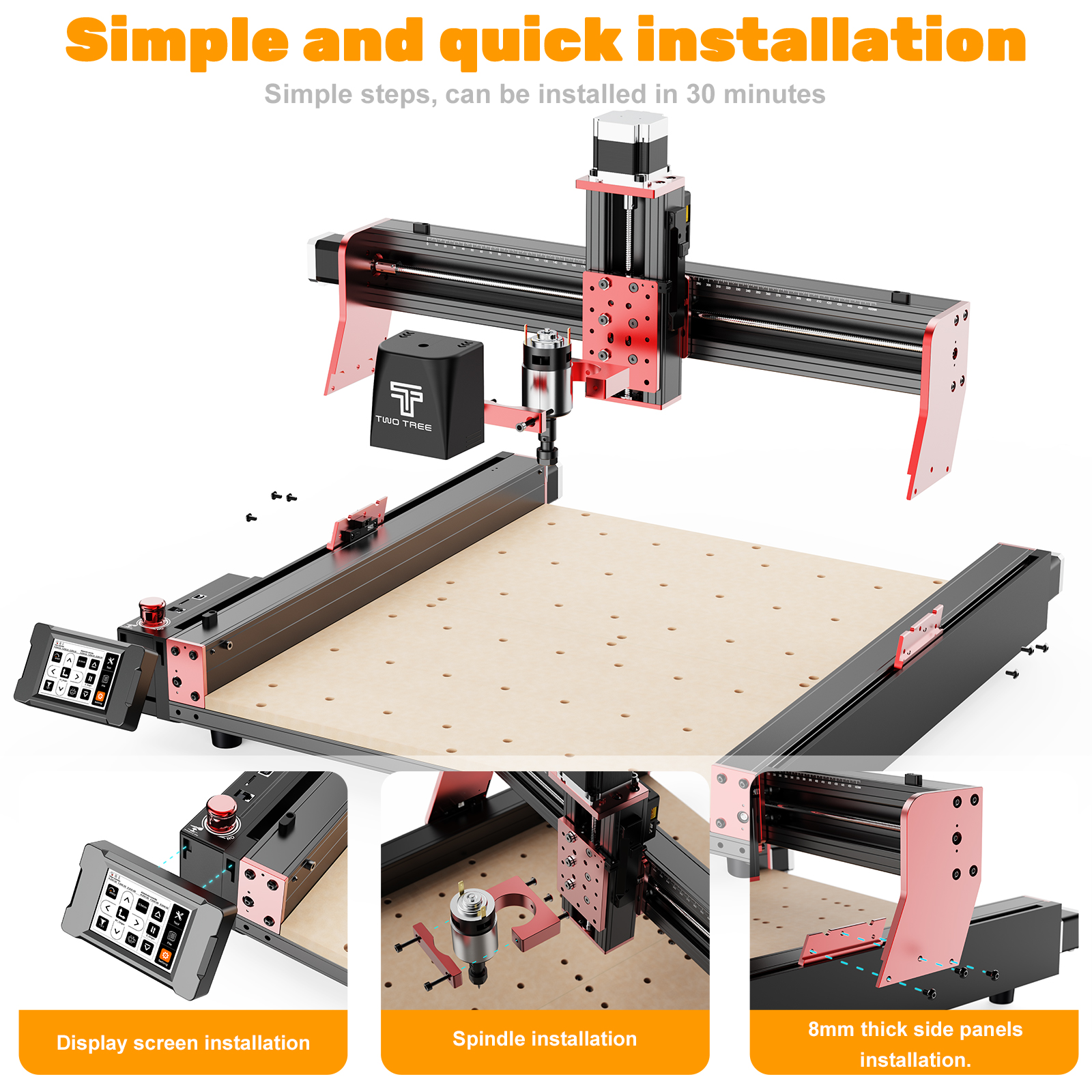 TWOTREES TTC450 Pro CNC Machin - مراجعة Industrial Handheld Laser Engraver وسعره