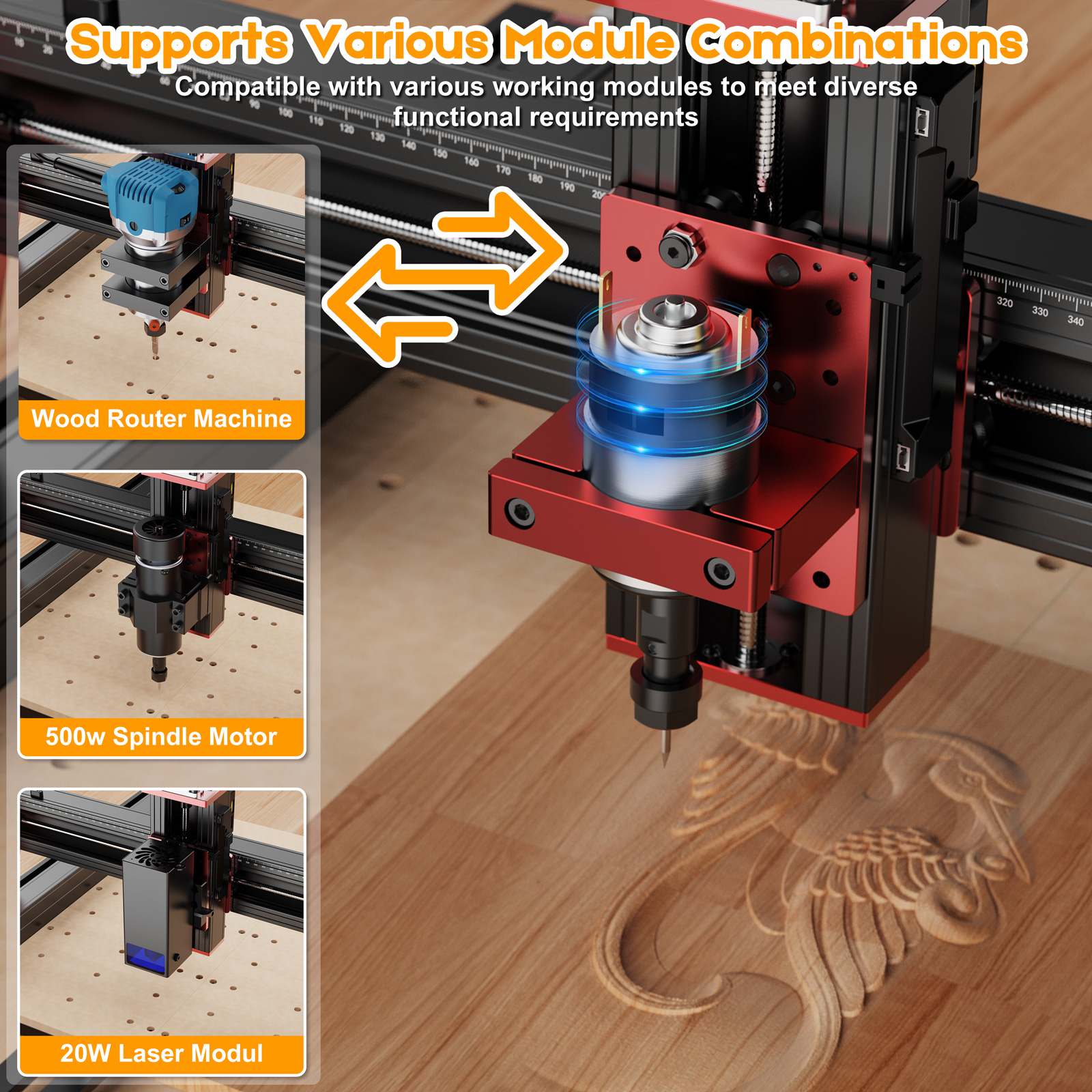 TWOTREES TTC450 Pro CNC Machin - مراجعة Industrial Handheld Laser Engraver وسعره