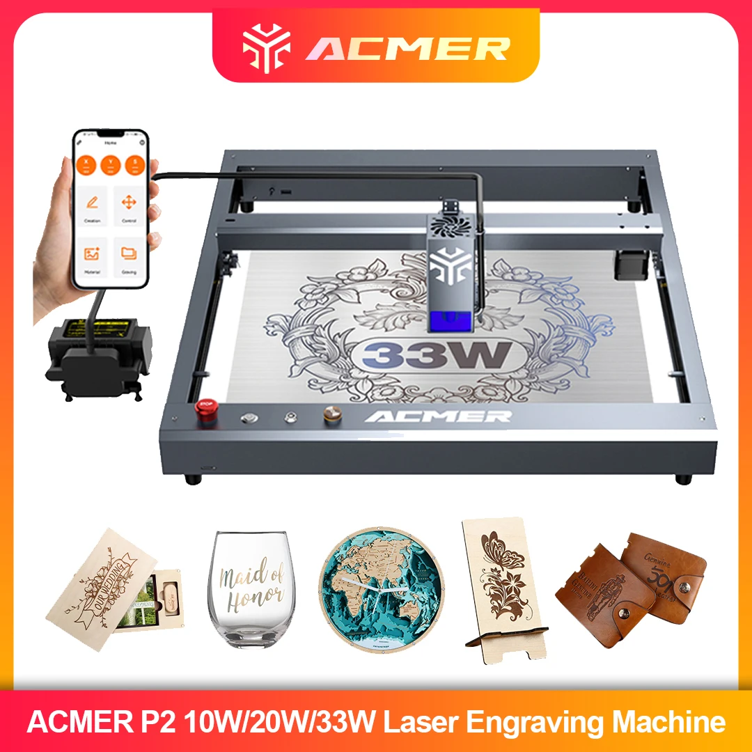 ACMER P2 Laser Engraver 33W 20 - مراجعة Industrial Handheld Laser Engraver وسعره