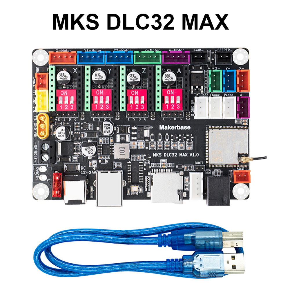 Makerbase MKS DLC32 MAX TMC220 - مراجعة Controller Grbl Board وسعره