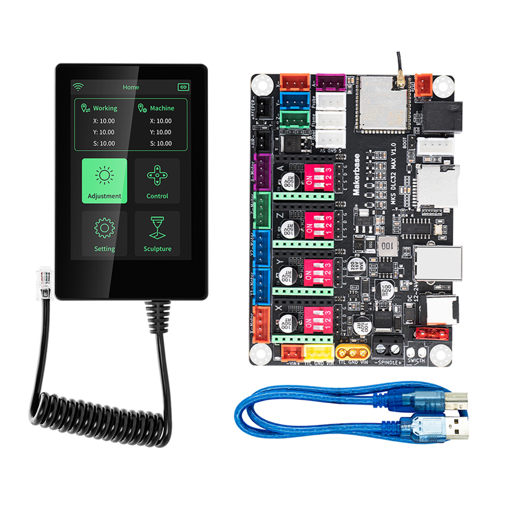 Makerbase MKS DLC32 MAX TMC220 - مراجعة Controller Grbl Board وسعره