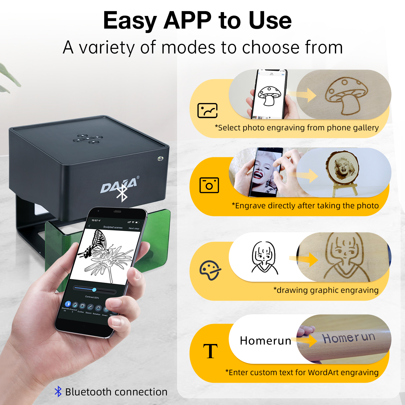 DAJA DJ6 Mini Portable Laser E - مراجعة Industrial Handheld Laser Engraver وسعره