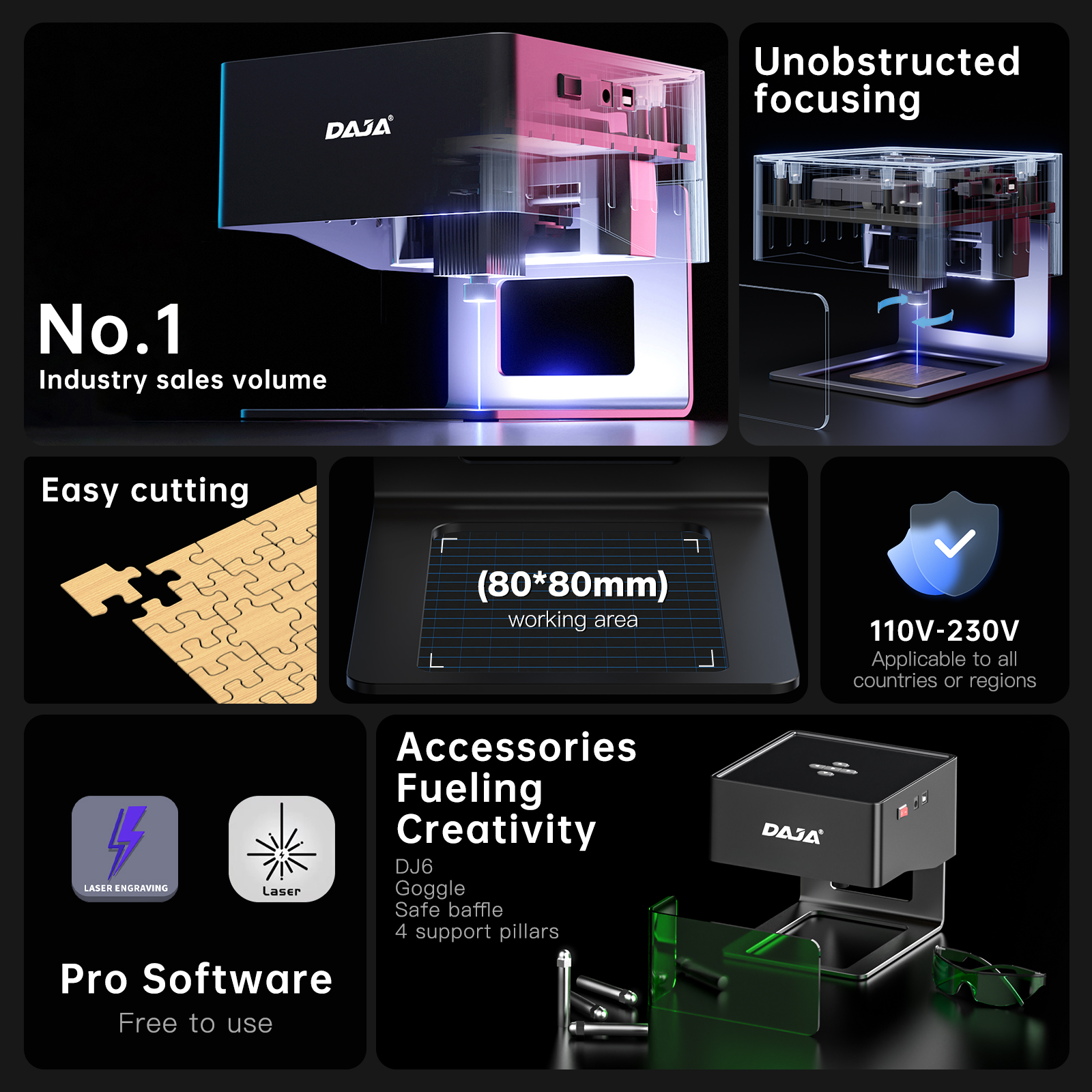 DAJA DJ6 Mini Portable Laser E - مراجعة Industrial Handheld Laser Engraver وسعره