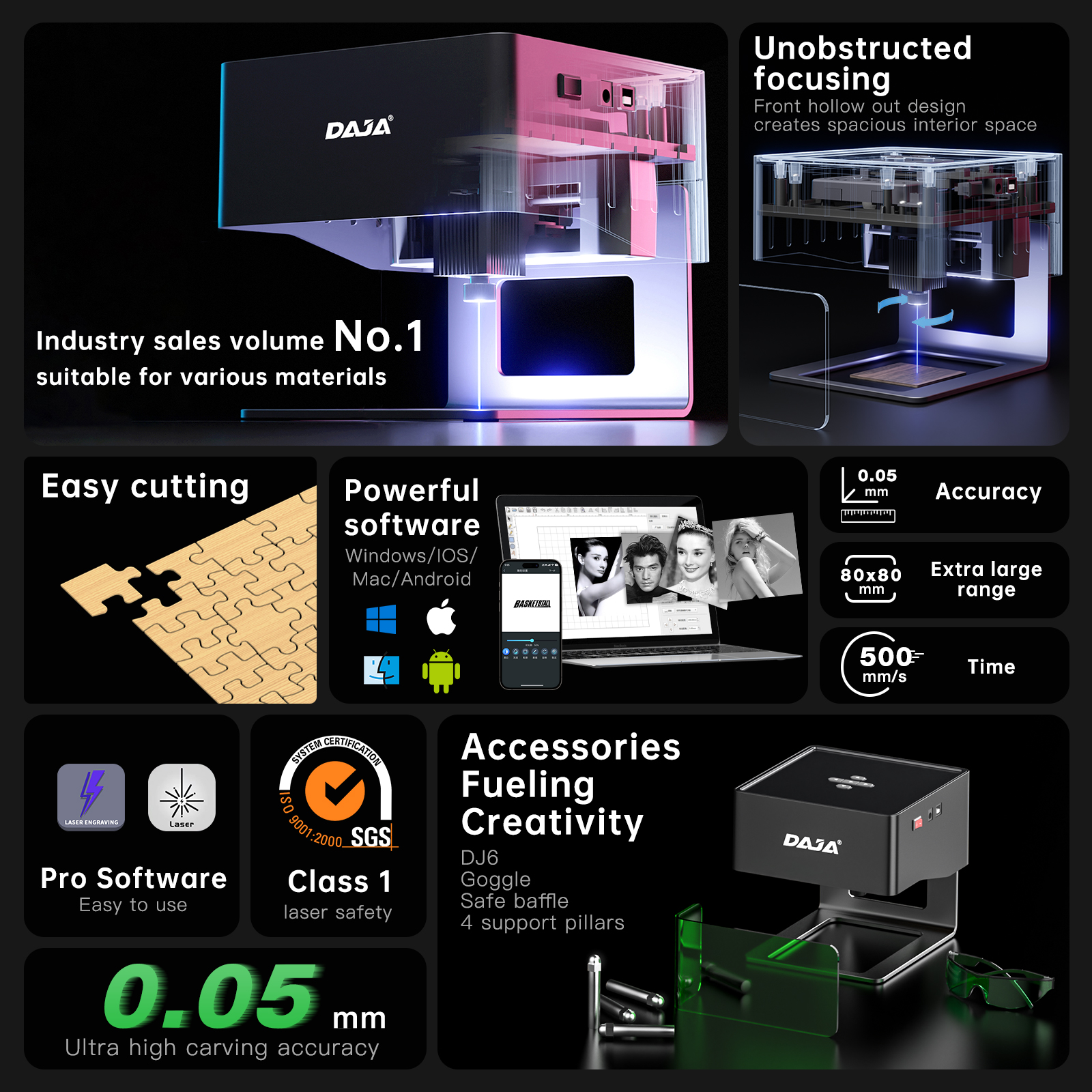 DAJA Mini Portable Laser Engra - مراجعة Industrial Handheld Laser Engraver وسعره